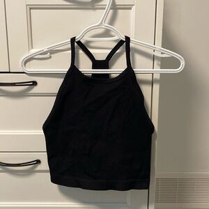 Black TNA Cropped Tank